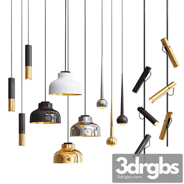 Four Hanging Lights 22 Exclusive 3dsmax Download - thumbnail 1