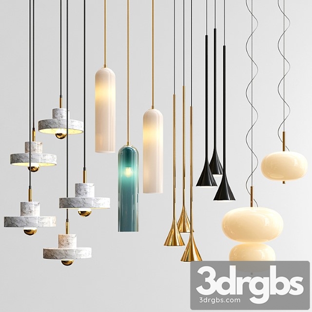 Four Hanging Lights 30 Exclusive 3dsmax Download - thumbnail 1