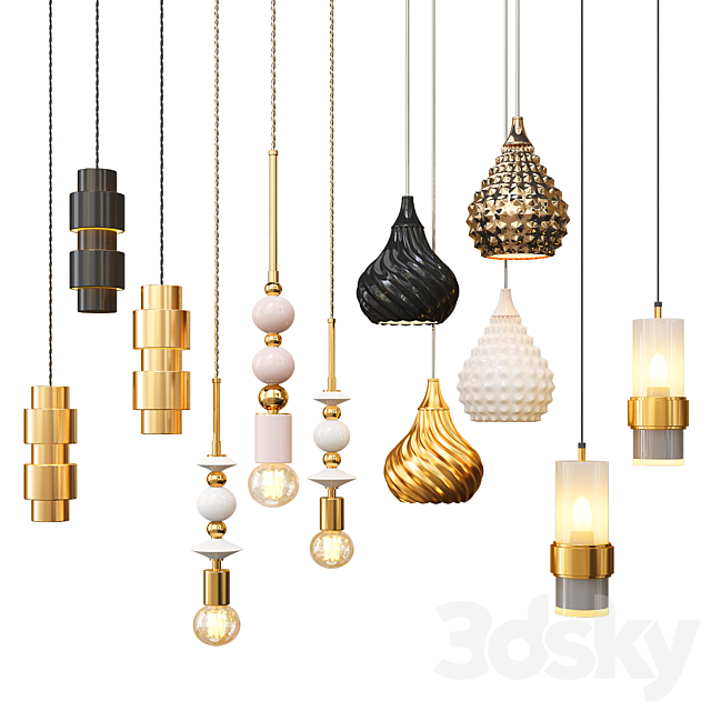 Four Hanging Lights_11 Exclusive 3DSMax File - thumbnail 1