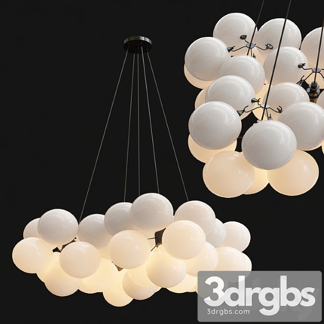 Frosted Bubble Chandelier 1 3dsmax Download - thumbnail 1