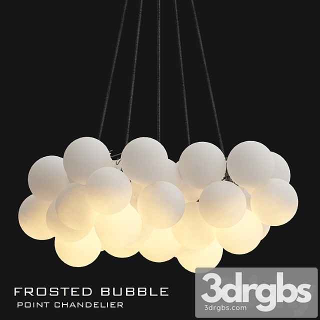 Frosted bubble chandelier - thumbnail 1