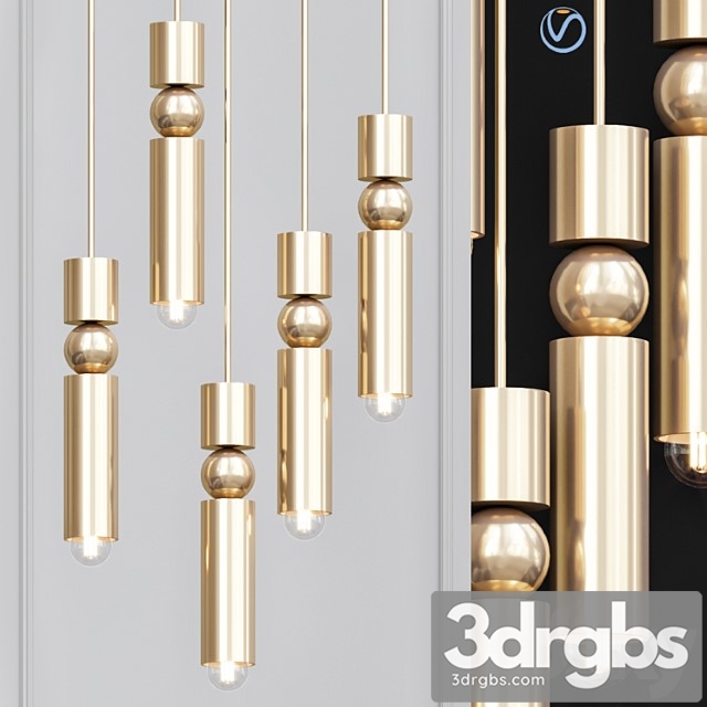 Fulcrum by lee broom brass 3dsmax Download - thumbnail 1