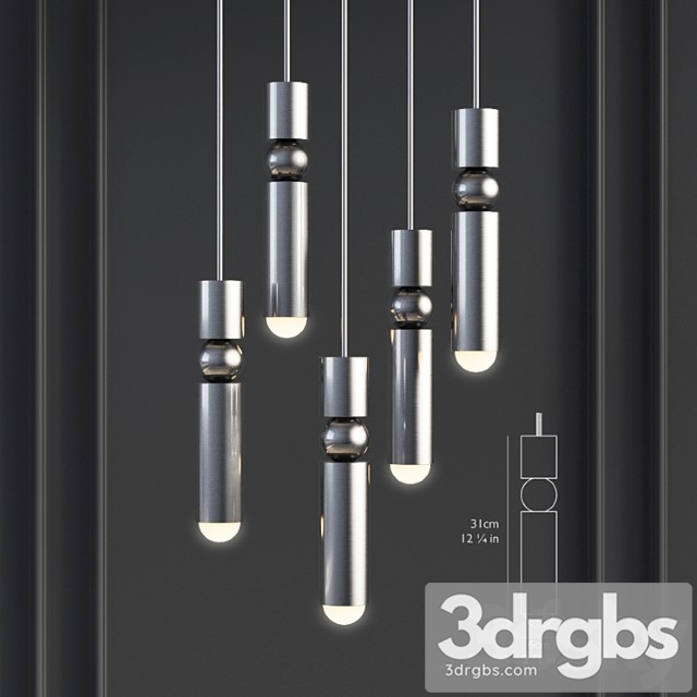 Fulcrum light polished chrome – lee broom 3dsmax Download - thumbnail 1