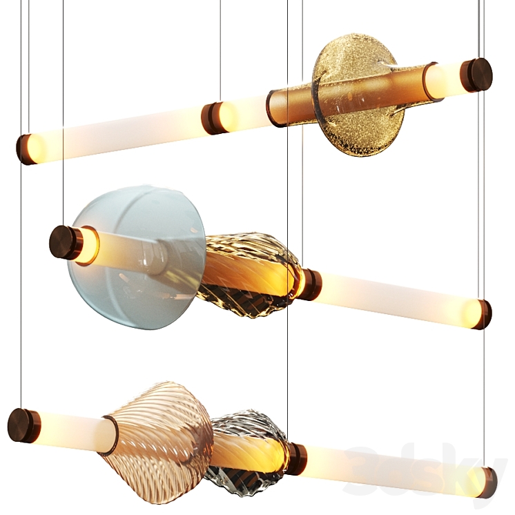 Gabriel Scott Luna Kaleido Pendant Lamps Complication 1 3DS Max Model - thumbnail 1