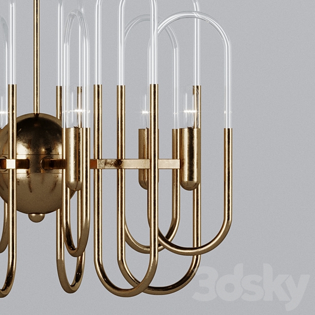 Gaetano Sciolari Brass Chandelier 3DSMax File - thumbnail 3