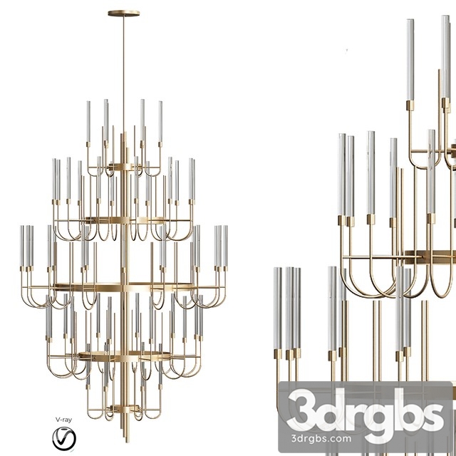 Gala Chandelier Luxxu 3dsmax Download - thumbnail 1