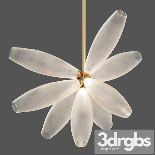 Gem cluster chandelier 09 transparent by giopato & coombes 3dsmax Download - thumbnail 1