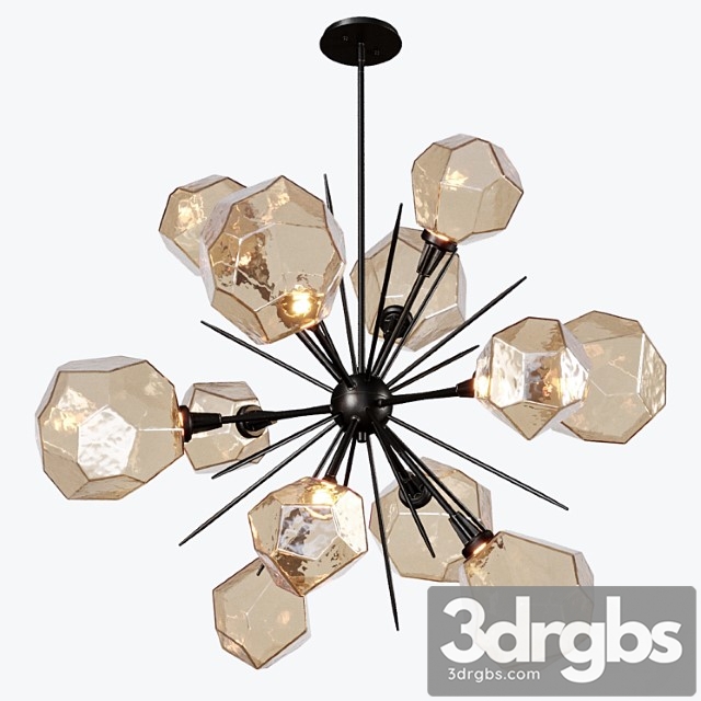 Gem starburst chandelier 3dsmax Download - thumbnail 1