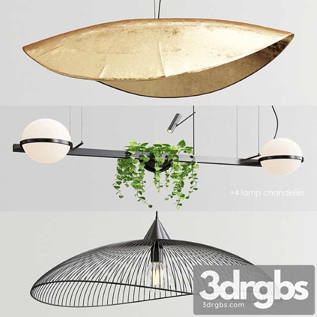 Gervasoni vibia kasteli chandelier – 3 type - thumbnail 1