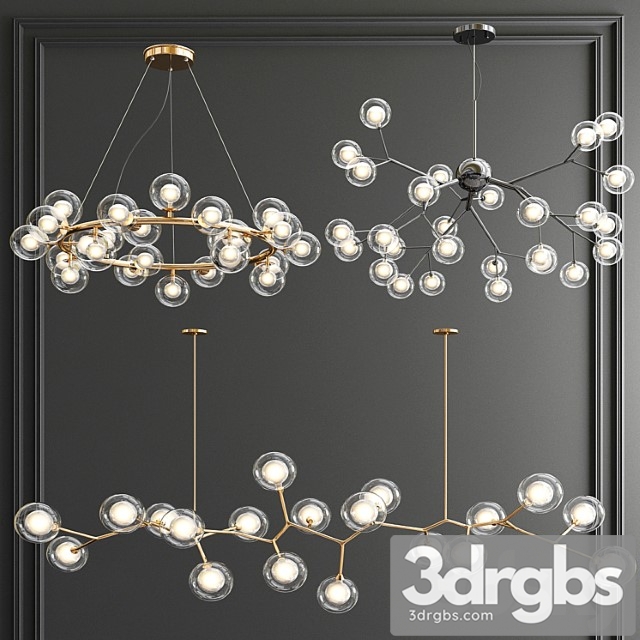 Giffin minosi bubbles chandelier – 3 type - thumbnail 1