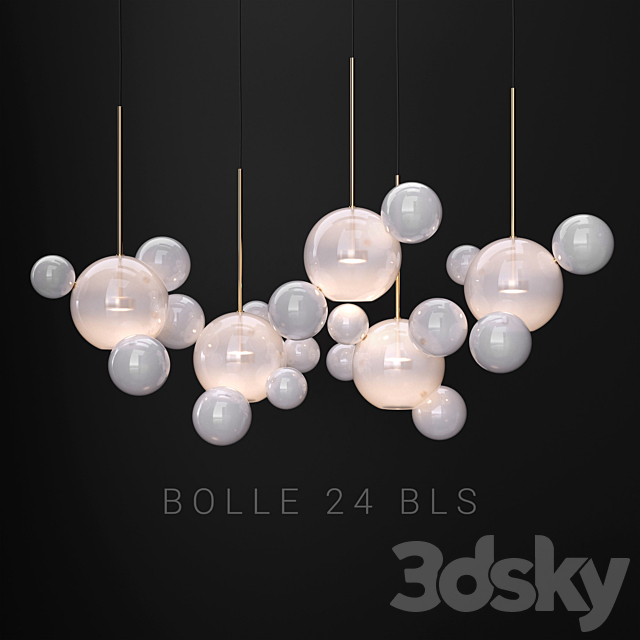 Giopato & Coombes Bolle 24 Bubble 2 Frost_gold 3DSMax File - thumbnail 1