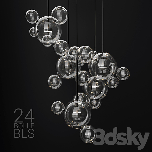 Giopato & Coombes BOLLE 24 bubble  Clear_black 3DSMax File - thumbnail 1