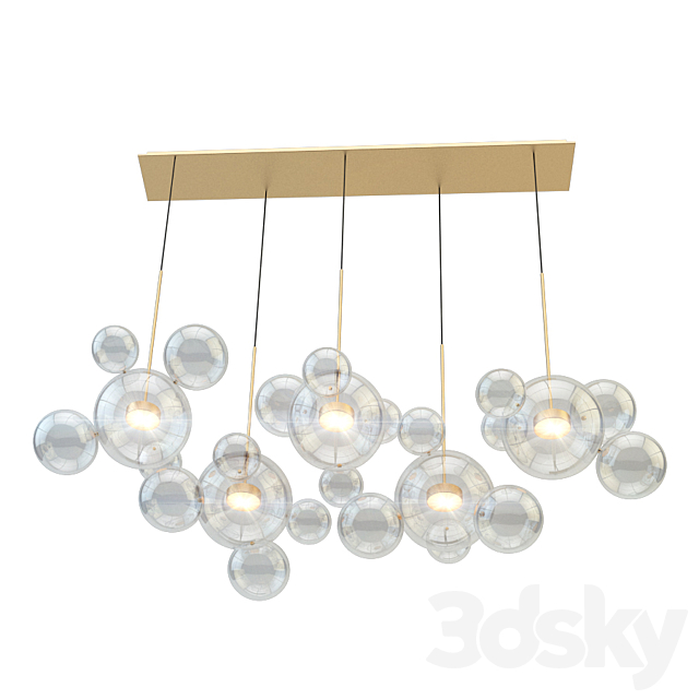 Giopato & Coombes Chandelier BTC24Z-PE1-BZBC 3DSMax File - thumbnail 2