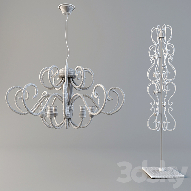 glass art-lamp 3DS Max Model - thumbnail 2