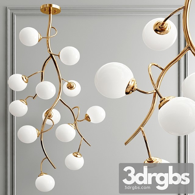 Grapes branch chandelier - thumbnail 1