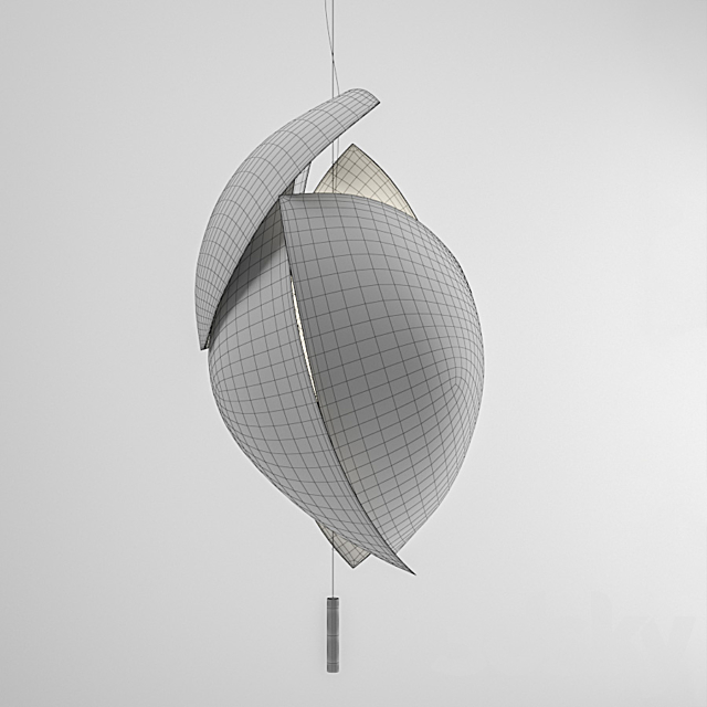 Grok Voiles paper pendant lamp 3DS Max Model - thumbnail 3