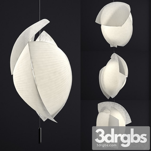 Grok Voiles Paper Pendant Lamp 3dsmax Download - thumbnail 1