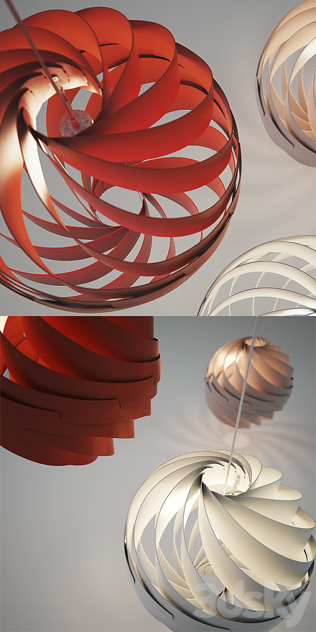 Gubi _ Turbo pendant L by Louis Weisdorf 3DSMax File - thumbnail 2