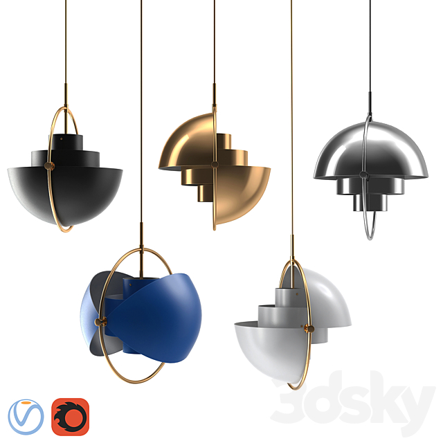 Gubi Suspension Multi-Lite 3DSMax File - thumbnail 1