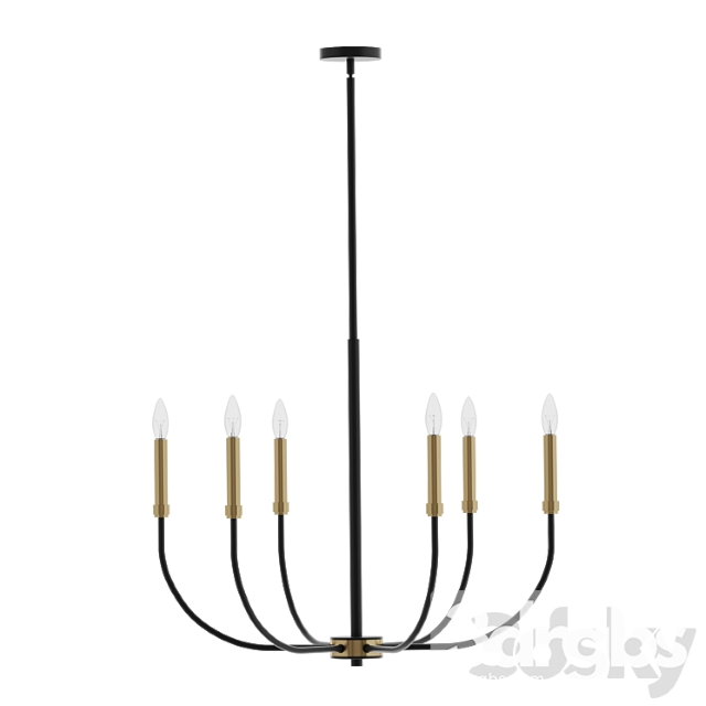 Hallum 6 light candle style classic chandelier - thumbnail 1