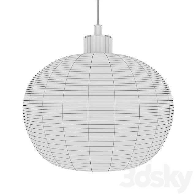 Hand Blown Rustic Seeded Glass Light 3DS Max Model - thumbnail 2