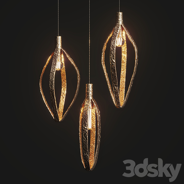 Handmade pendants FLASHLIGHT Vetvistore 3DS Max Model - thumbnail 1