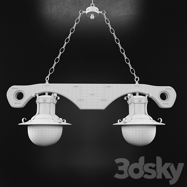 Hanging Chandelier 2605-42 Blitz 3DSMax File - thumbnail 2