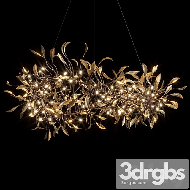 Hanging chandelier vargov design – olive_1 - thumbnail 1