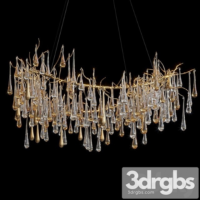 Hanging chandelier vargov design – olive_2 - thumbnail 1