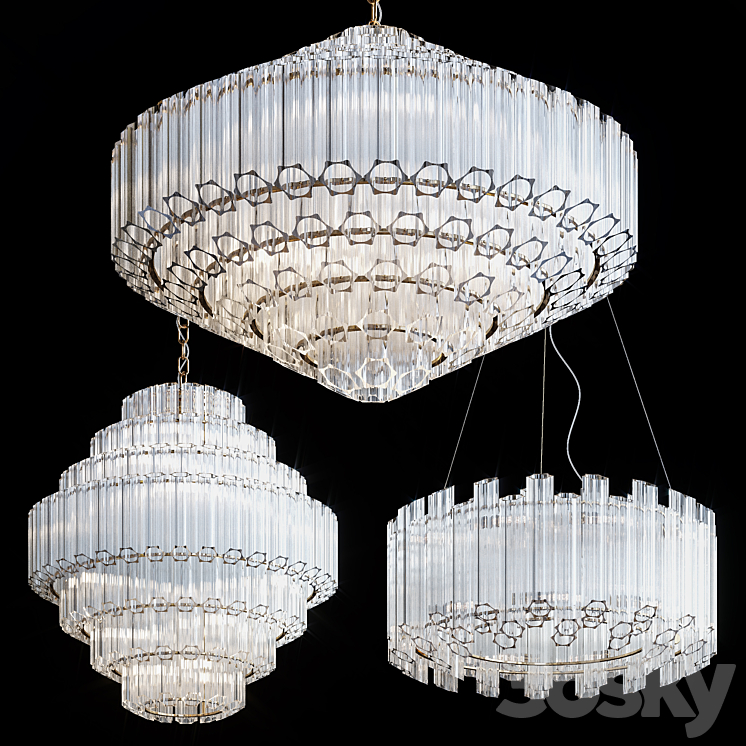 Hanging chandeliers Cloyd CAPOTE 3DS Max Model - thumbnail 1