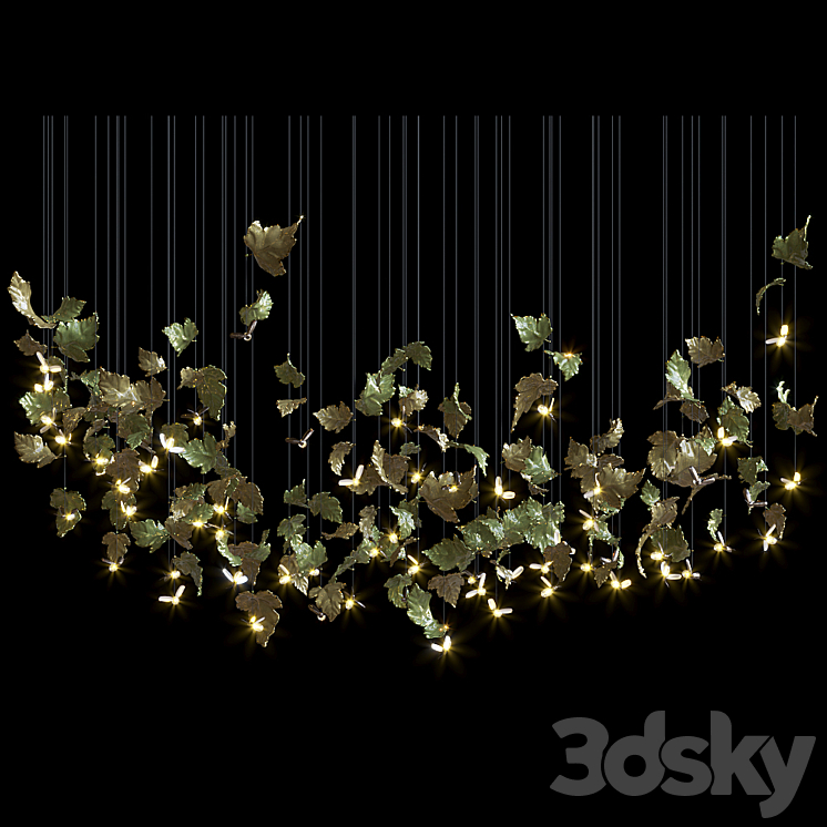 Hanging elements FIREFLY – Vargov Design 3DS Max Model - thumbnail 1