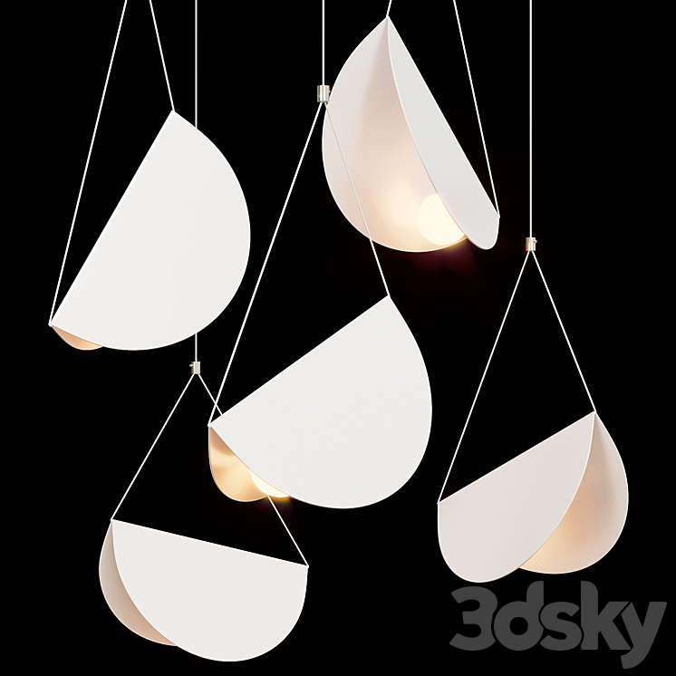 Hanging Lamp 3DS Max Model - thumbnail 1