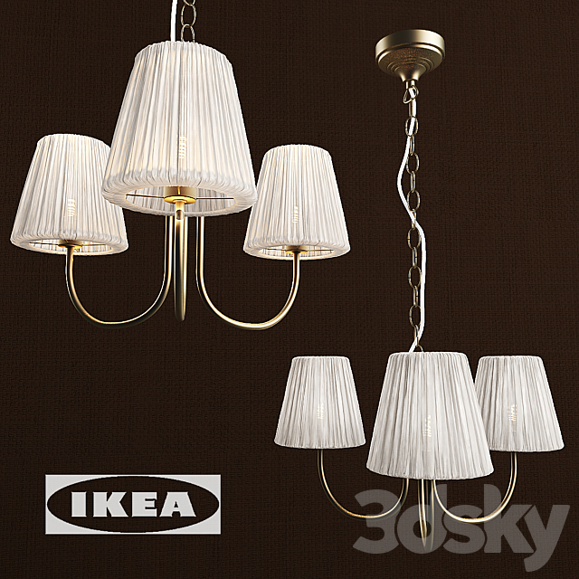 Hanging lamp ARSTID. HEMSTA lampshade. 3DS Max Model - thumbnail 1