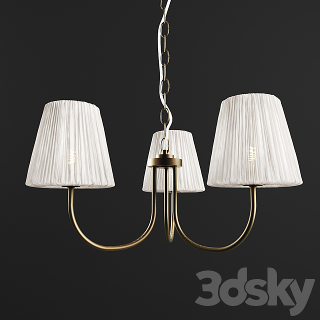 Hanging lamp ARSTID. HEMSTA lampshade. 3DS Max Model - thumbnail 2