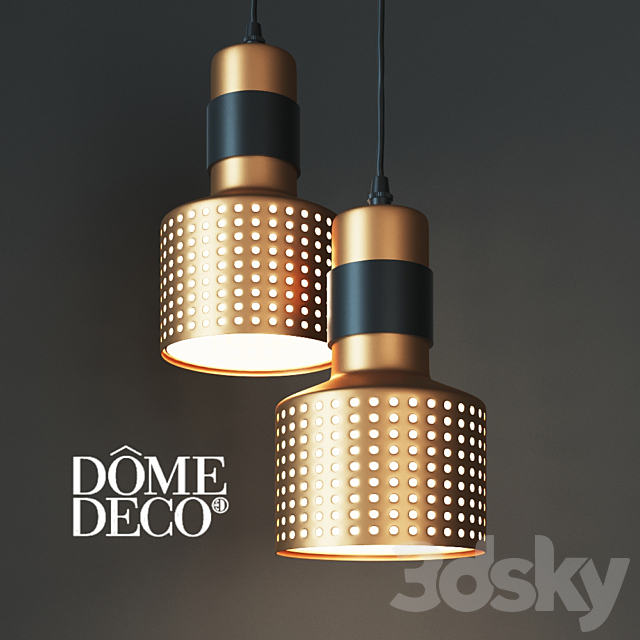 Hanging lamp Dome deco 3DSMax File - thumbnail 1