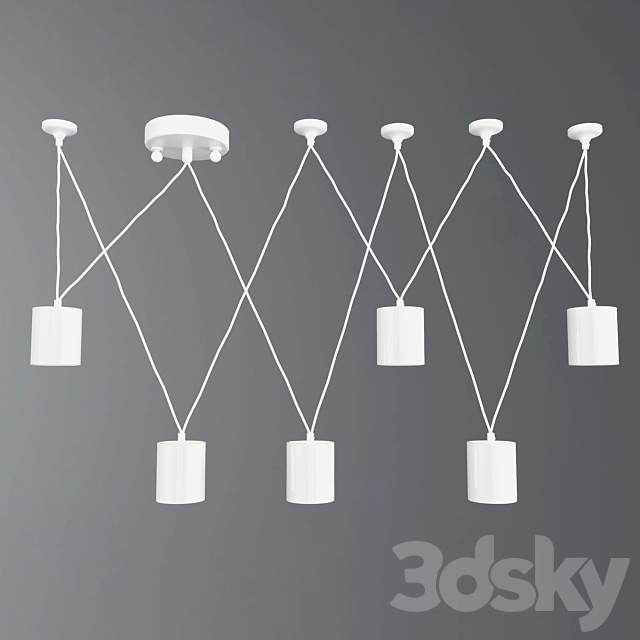 Hanging lamp Favourite Actuel 1441-6P 3DS Max Model - thumbnail 2