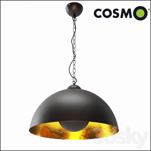 Hanging lamp Industrial Dome 3DSMax File - thumbnail 1