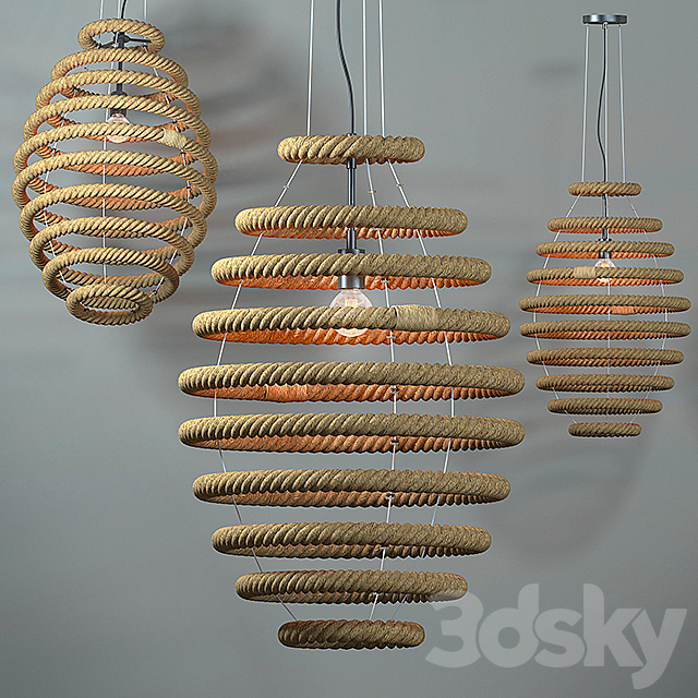 hanging lamp loft Country 3DSMax File - thumbnail 2