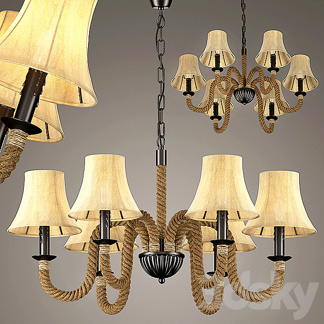 hanging lamp loft Country 3DSMax File - thumbnail 1