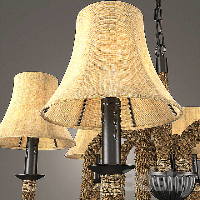 hanging lamp loft Country 3DSMax File - thumbnail 2