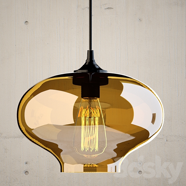 Hanging lamp Loft Designe 3DS Max Model - thumbnail 1