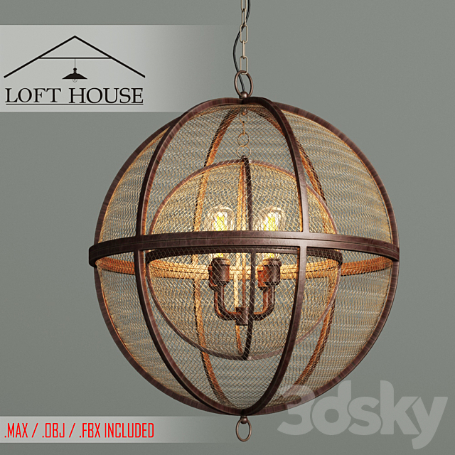 Hanging lamp LOFT HOUSE P-127 3DSMax File - thumbnail 1