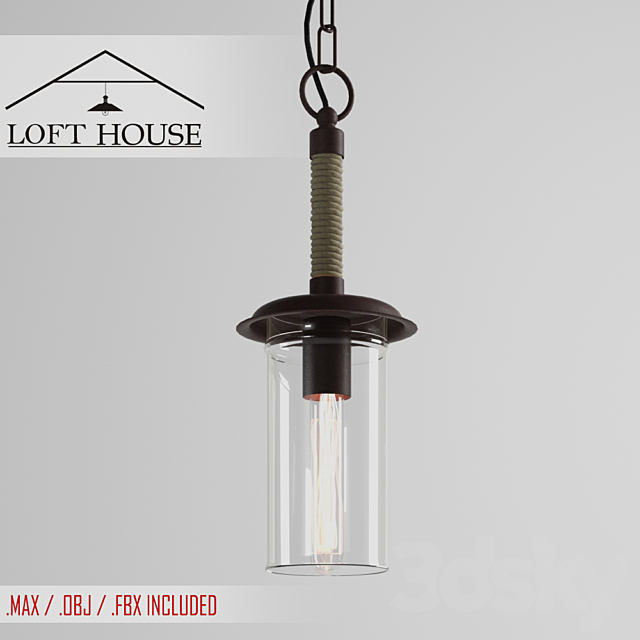 Hanging lamp LOFT HOUSE P-150 3DSMax File - thumbnail 1