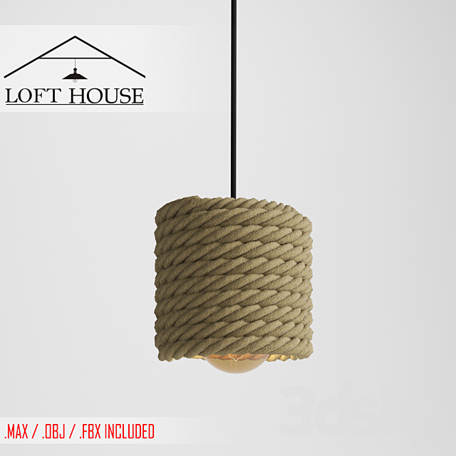 Hanging lamp LOFT HOUSE P-157 3DSMax File - thumbnail 1