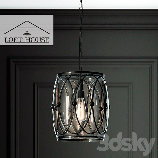 Hanging lamp LOFT HOUSE P-162 3DSMax File - thumbnail 1