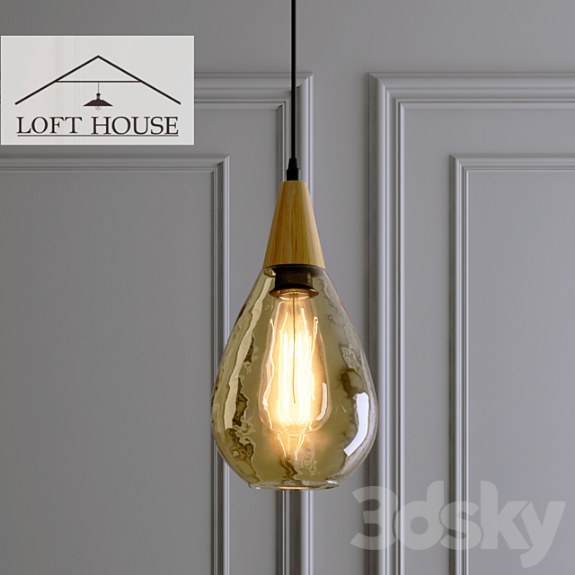 Hanging lamp LOFT HOUSE P-167 3DSMax File - thumbnail 2