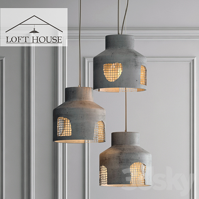 Hanging lamp LOFT HOUSE P-186 3DSMax File - thumbnail 1