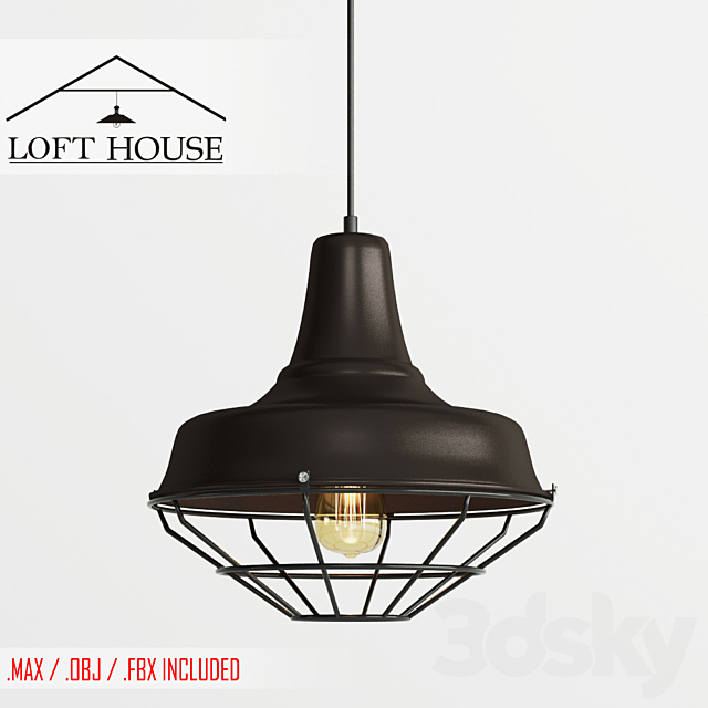 Hanging lamp LOFT HOUSE P-94 3DSMax File - thumbnail 1