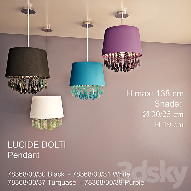 Hanging lamp Lucide Dolti 3DSMax File - thumbnail 2