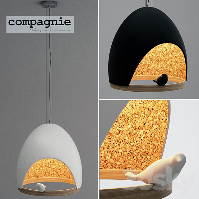 Hanging lamp OISEAU 3DSMax File - thumbnail 1